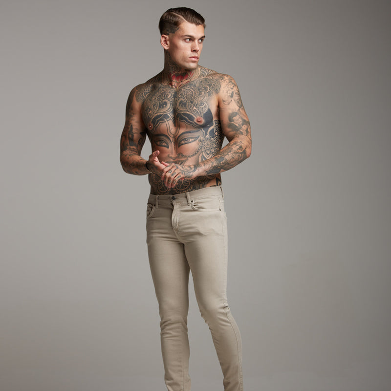 Father Sons Ultra Stretch Beige Jeans - FSH272