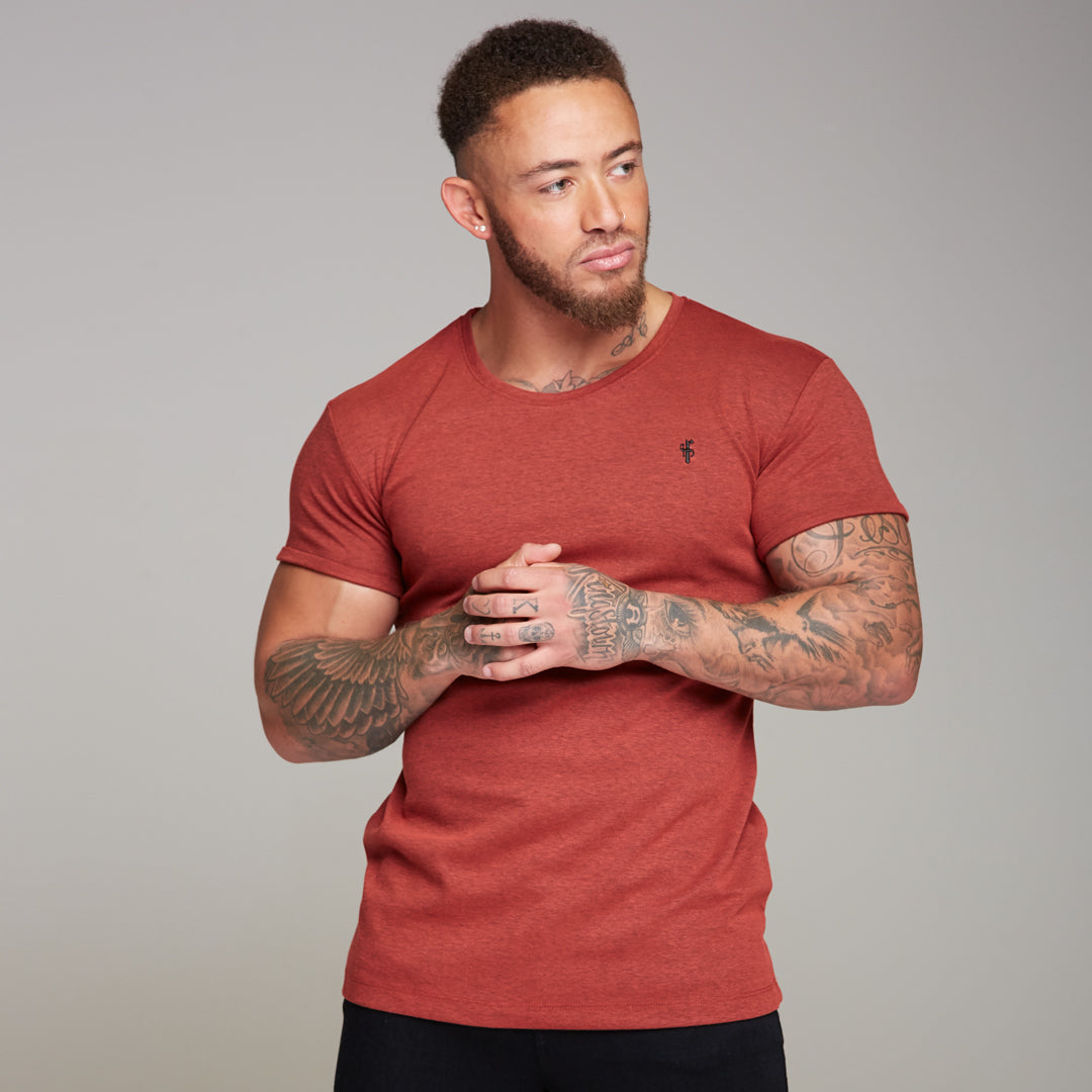 Red & Black Mesh Crew - FSH143