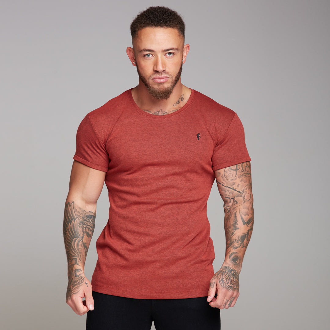 Red & Black Mesh Crew - FSH143