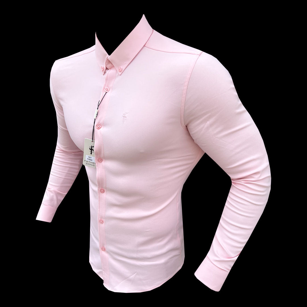 Super Slim Scuba Pink Long Sleeve Stretch - FS880