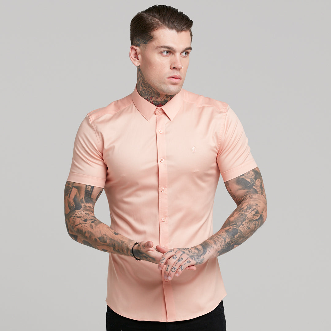 Super Slim Luxe Ultra Stretch Peach Short Sleeve -  FS382