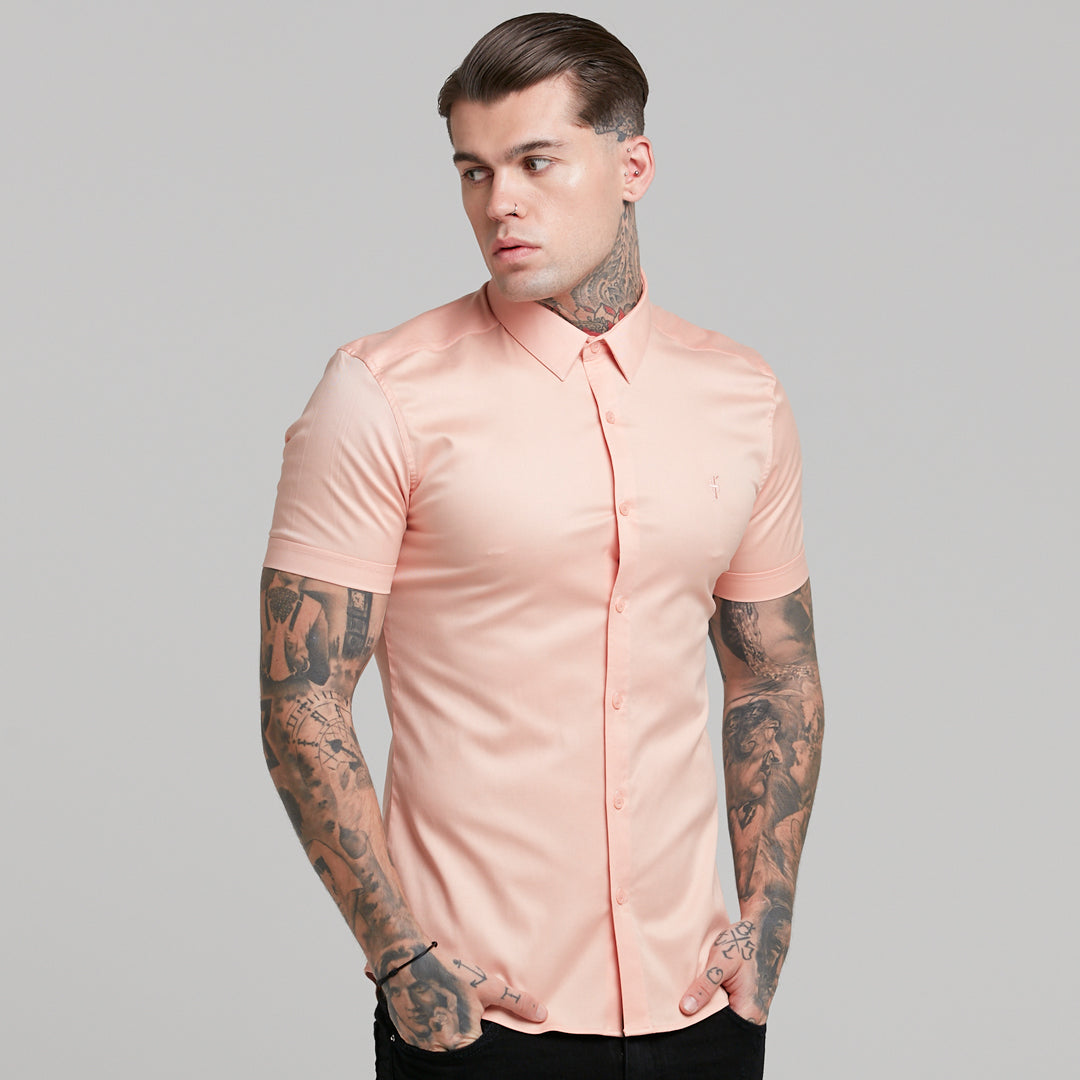 Super Slim Luxe Ultra Stretch Peach Short Sleeve -  FS382