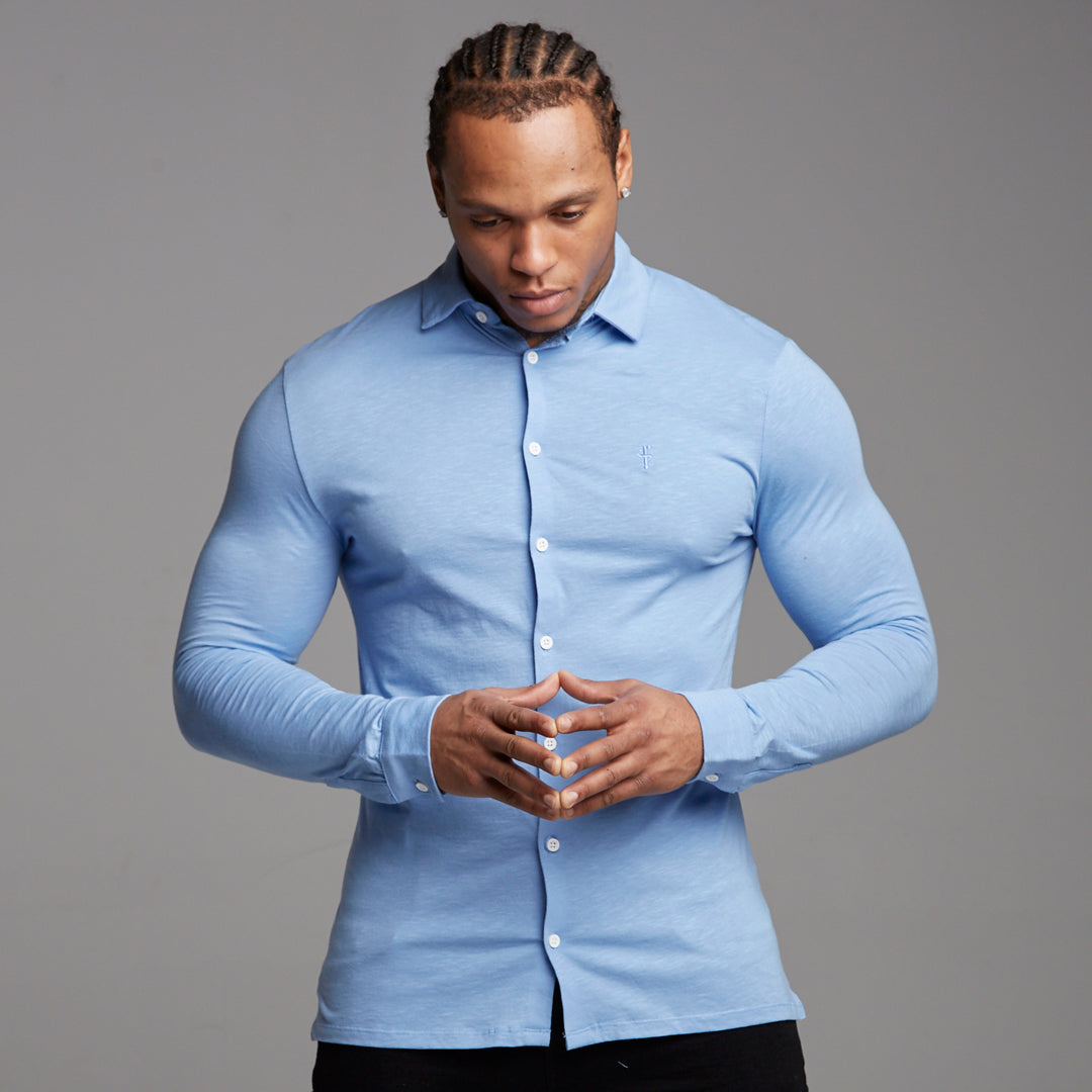 Super Slim Baby Blue Jersey - FSH04 (LAST CHANCE)