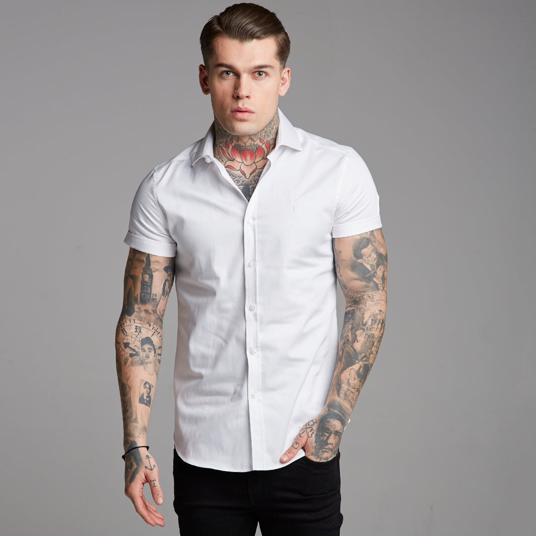 Classic White Luxe Egyptian Cotton Short Sleeve - FS379