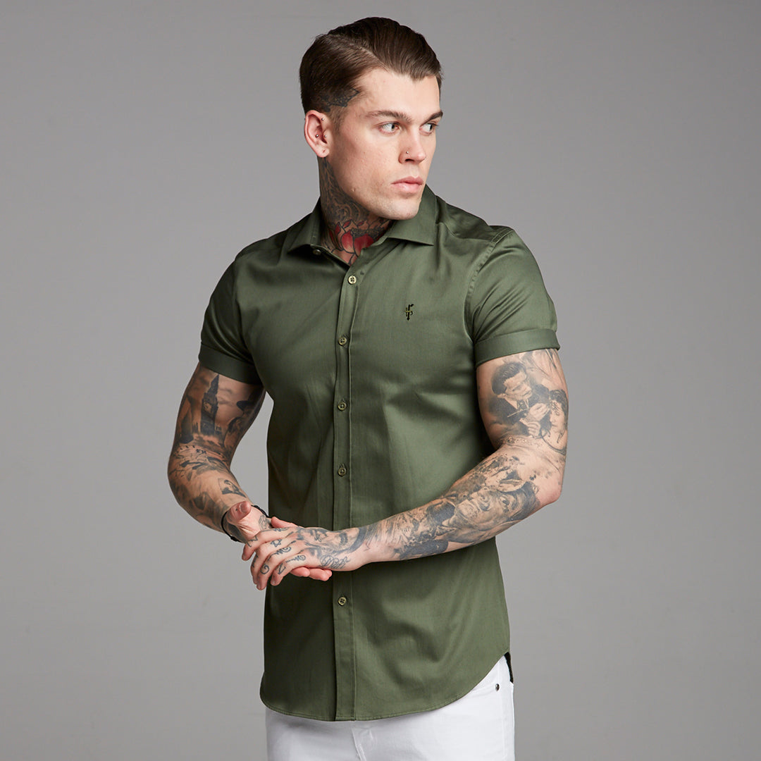 Classic Khaki Luxe Egyptian Cotton Short Sleeve - FS376 (LAST CHANCE)