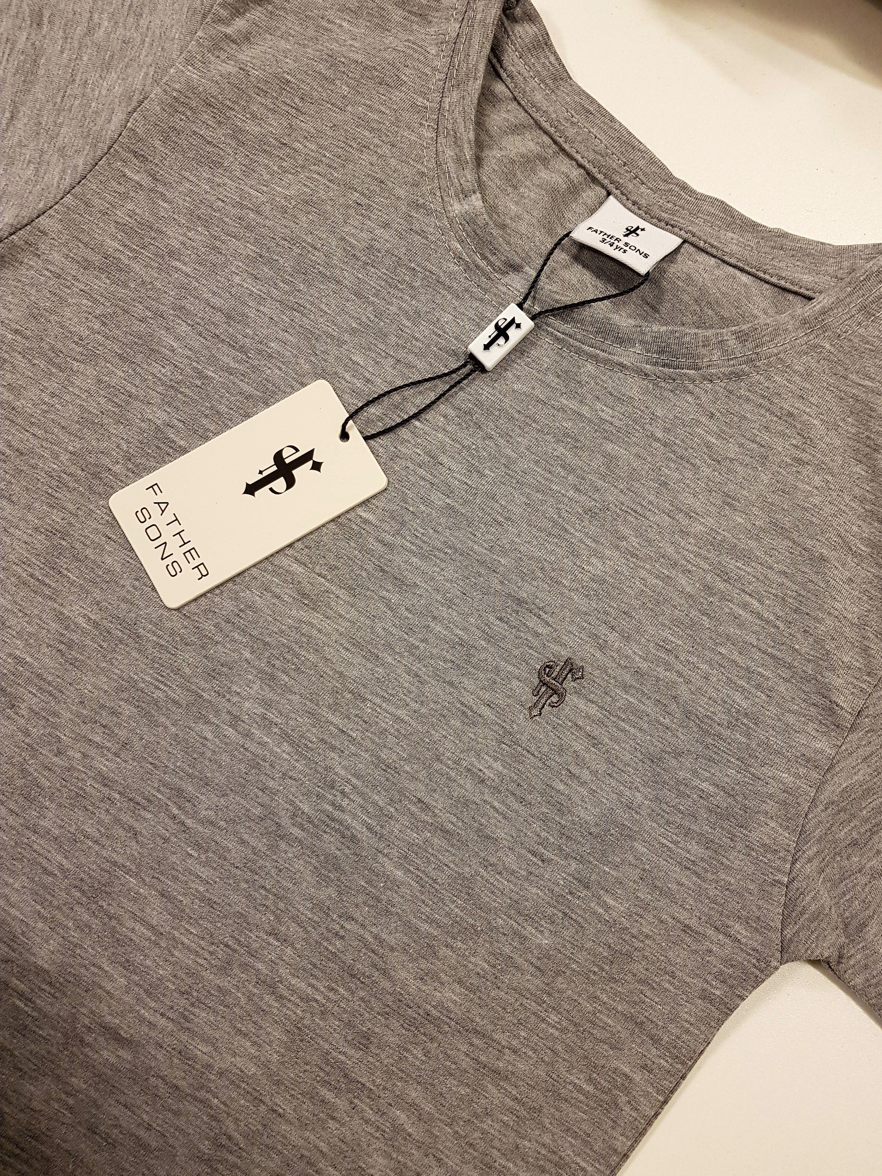 Boys Classic Grey Crew - FSB025 (LAST CHANCE)