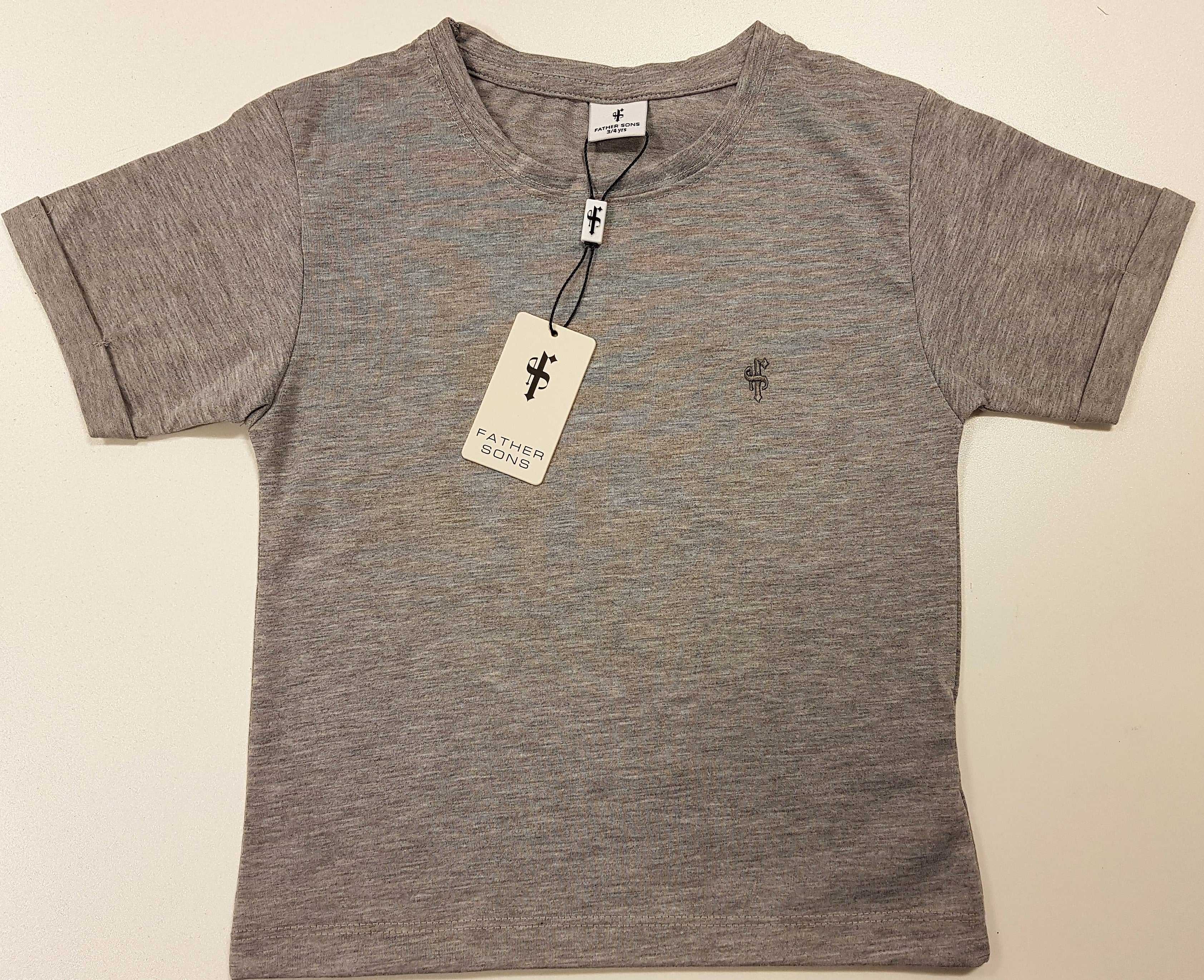 Boys Classic Grey Crew - FSB025 (LAST CHANCE)