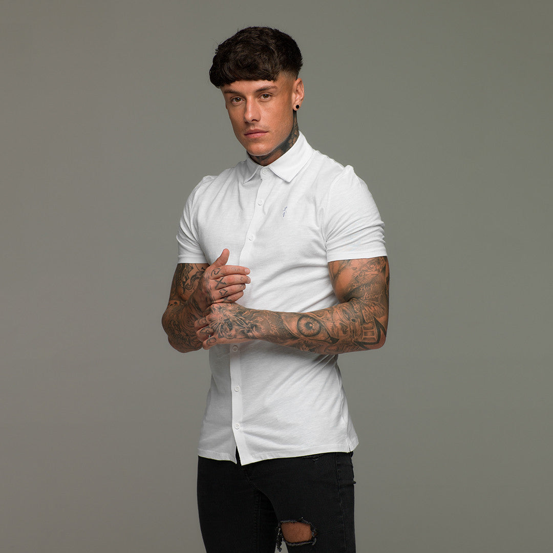 White Jersey Short Sleeve - FSH020 (LAST CHANCE)