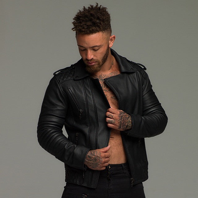 Black Leather Jacket - FSH104
