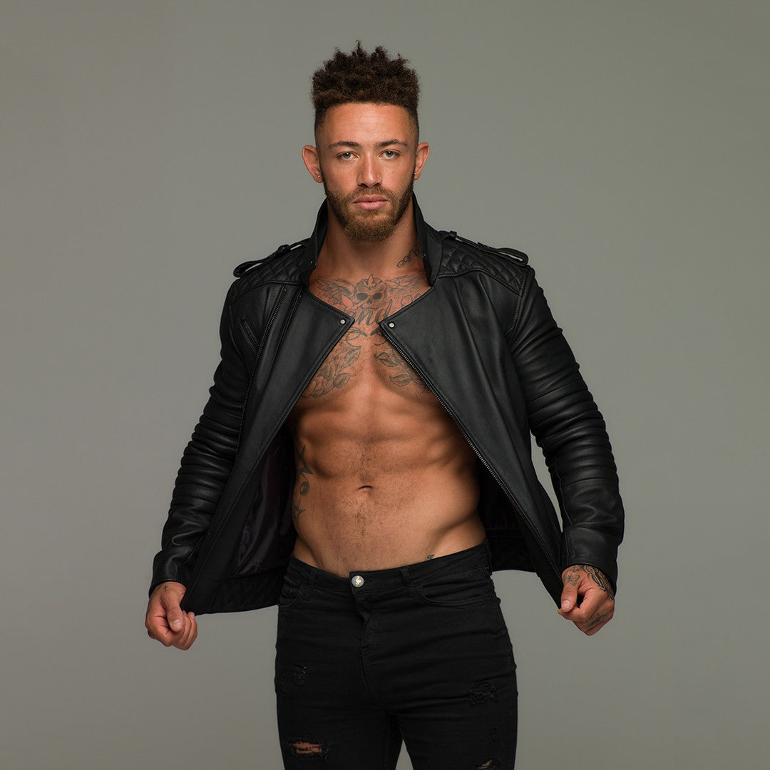 Black Leather Jacket - FSH104