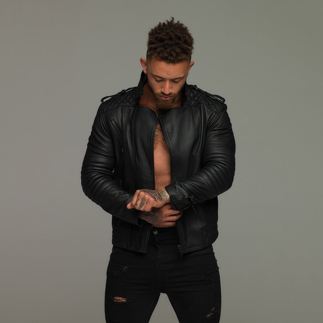 Black Leather Jacket - FSH104