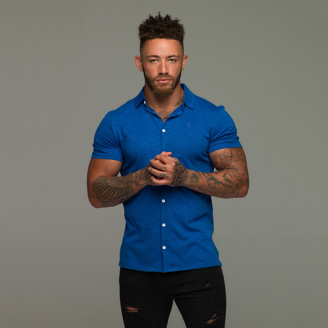 Royal Blue Jersey Short Sleeve - FSH013 (LAST CHANCE)