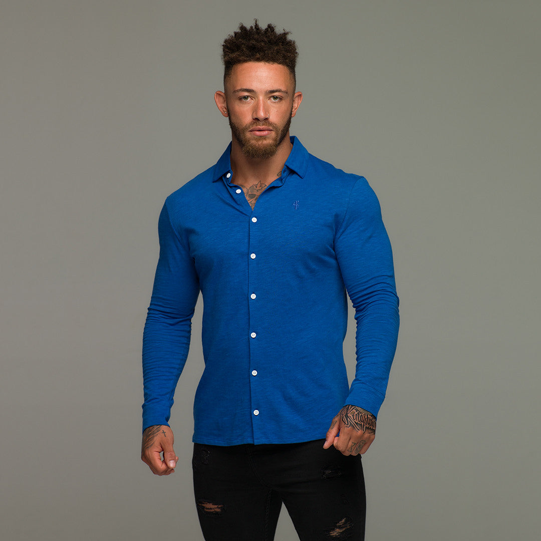 Super Slim Royal Blue Jersey - FSH02 (LAST CHANCE)