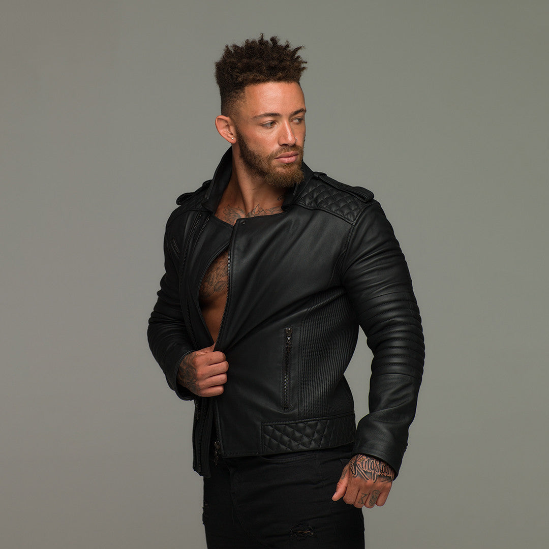 Black Leather Jacket - FSH104
