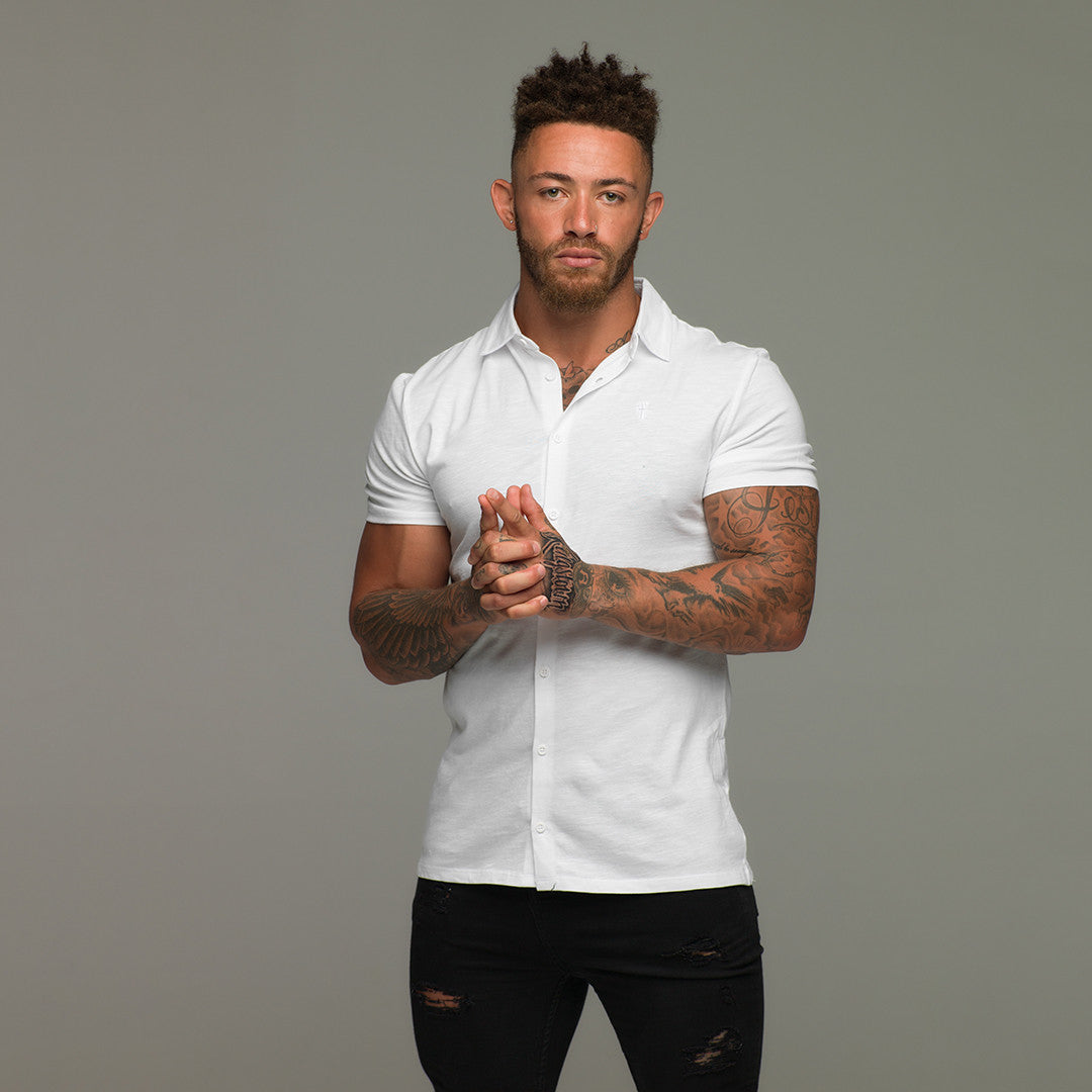 White Jersey Short Sleeve - FSH020 (LAST CHANCE)