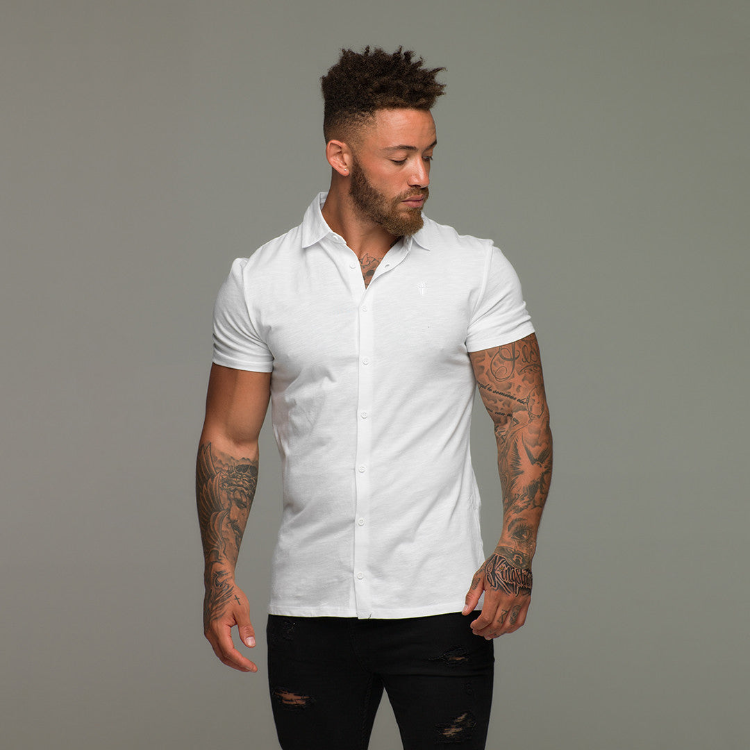 White Jersey Short Sleeve - FSH020 (LAST CHANCE)