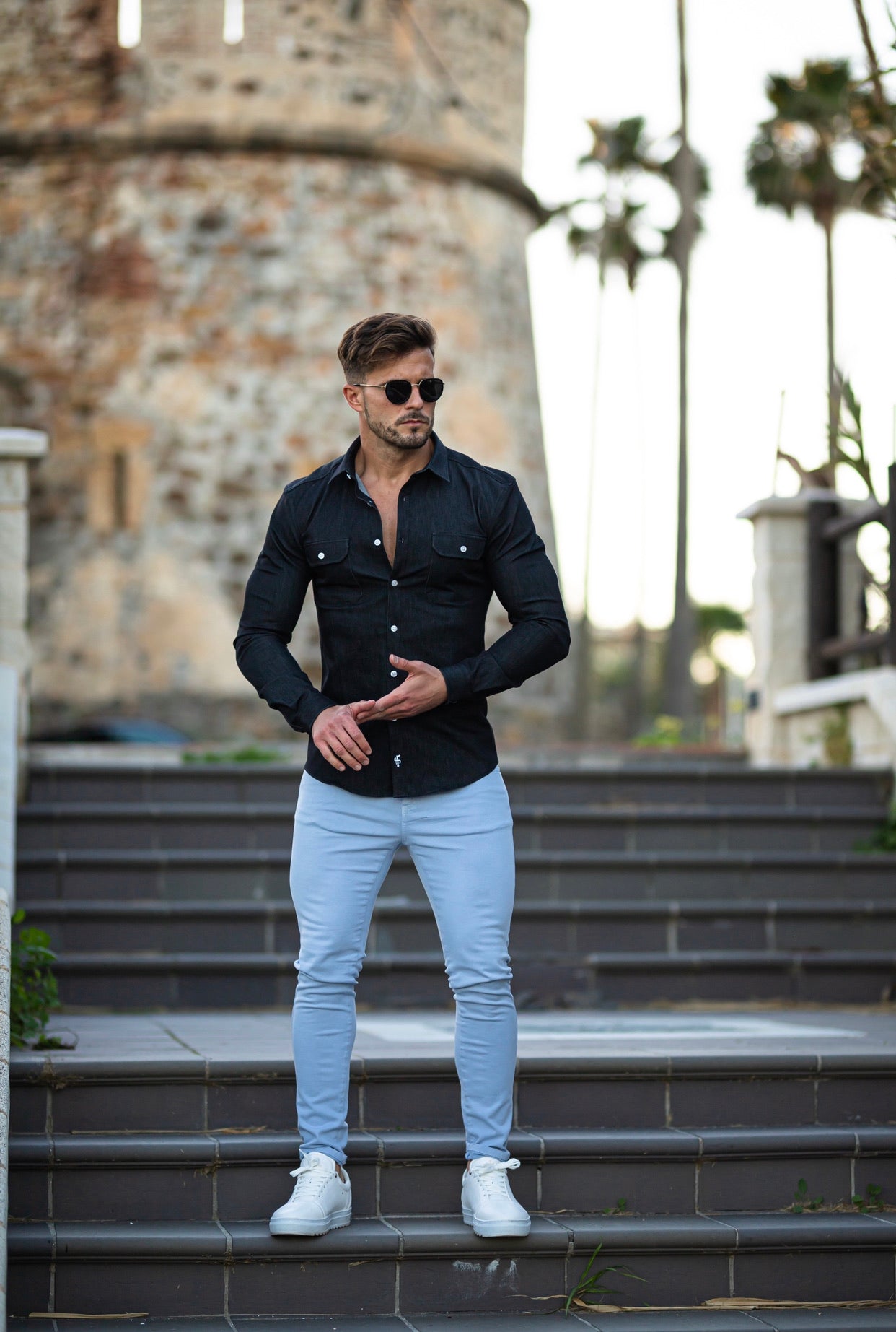Slim Pale Blue Jeans - FSH135 (LAST CHANCE)
