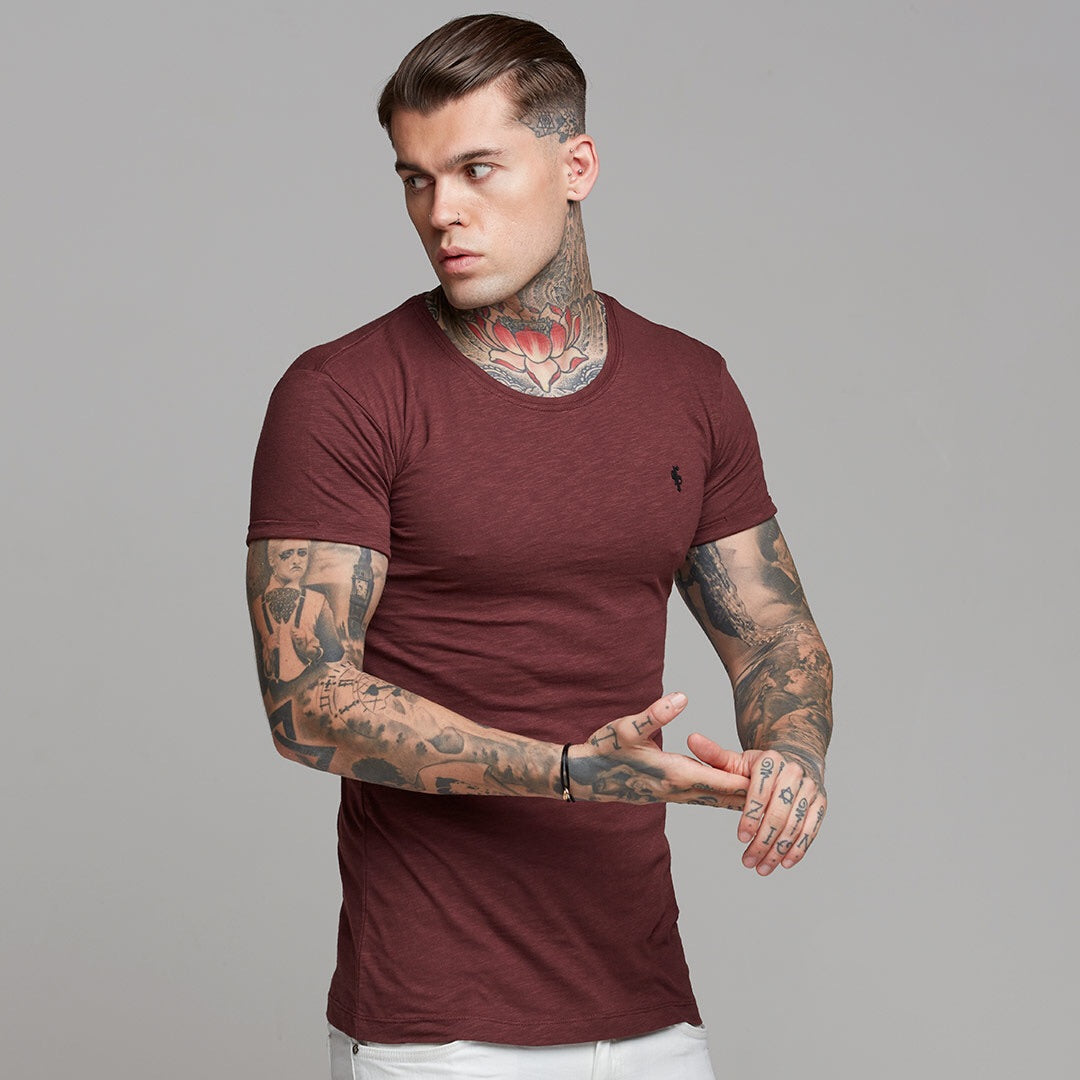 Burgundy Slub Crew - FSH056
