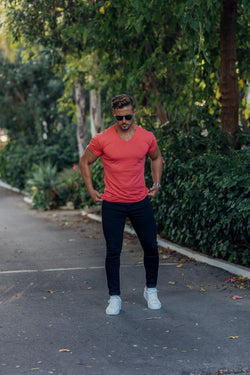 Father Sons Classic Coral V Neck - FSH763