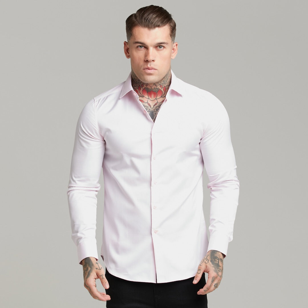 Classic Pink Twill Cutaway Collar - FS600