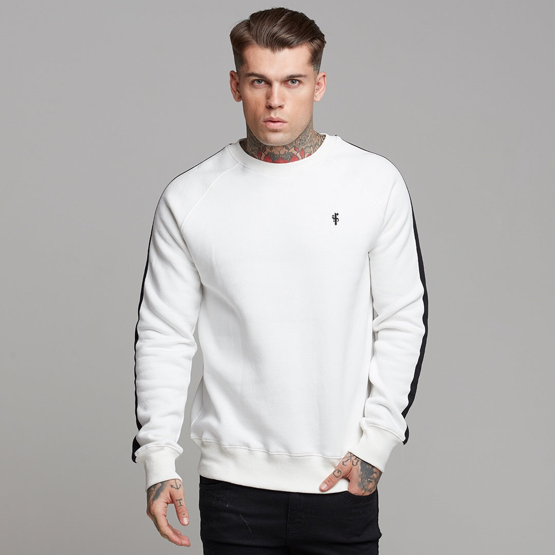 Classic Off White With Black Stripes Jumper - FSH258 (LAST CHANCE)