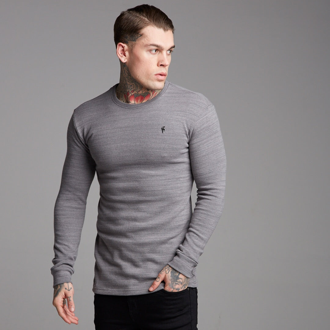 Classic Grey Super Slim Jumper - FSH230
