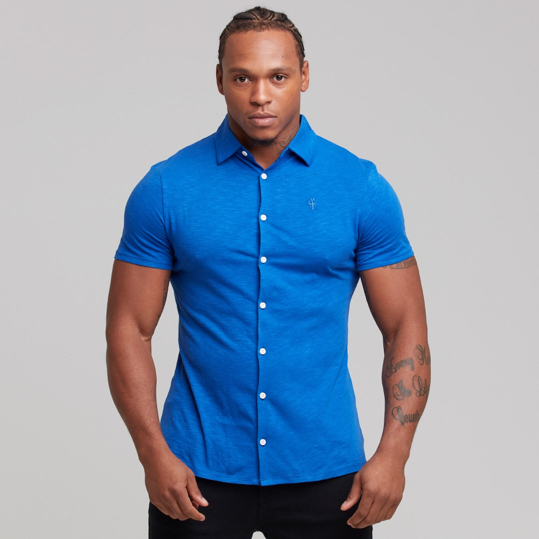 Royal Blue Jersey Short Sleeve - FSH013 (LAST CHANCE)