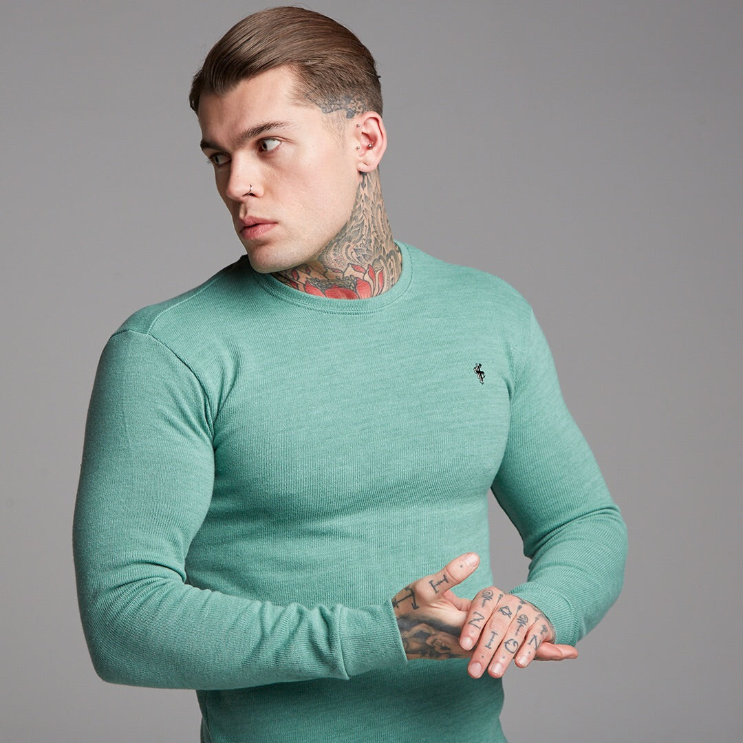 Classic Green Super Slim Jumper - FSH233