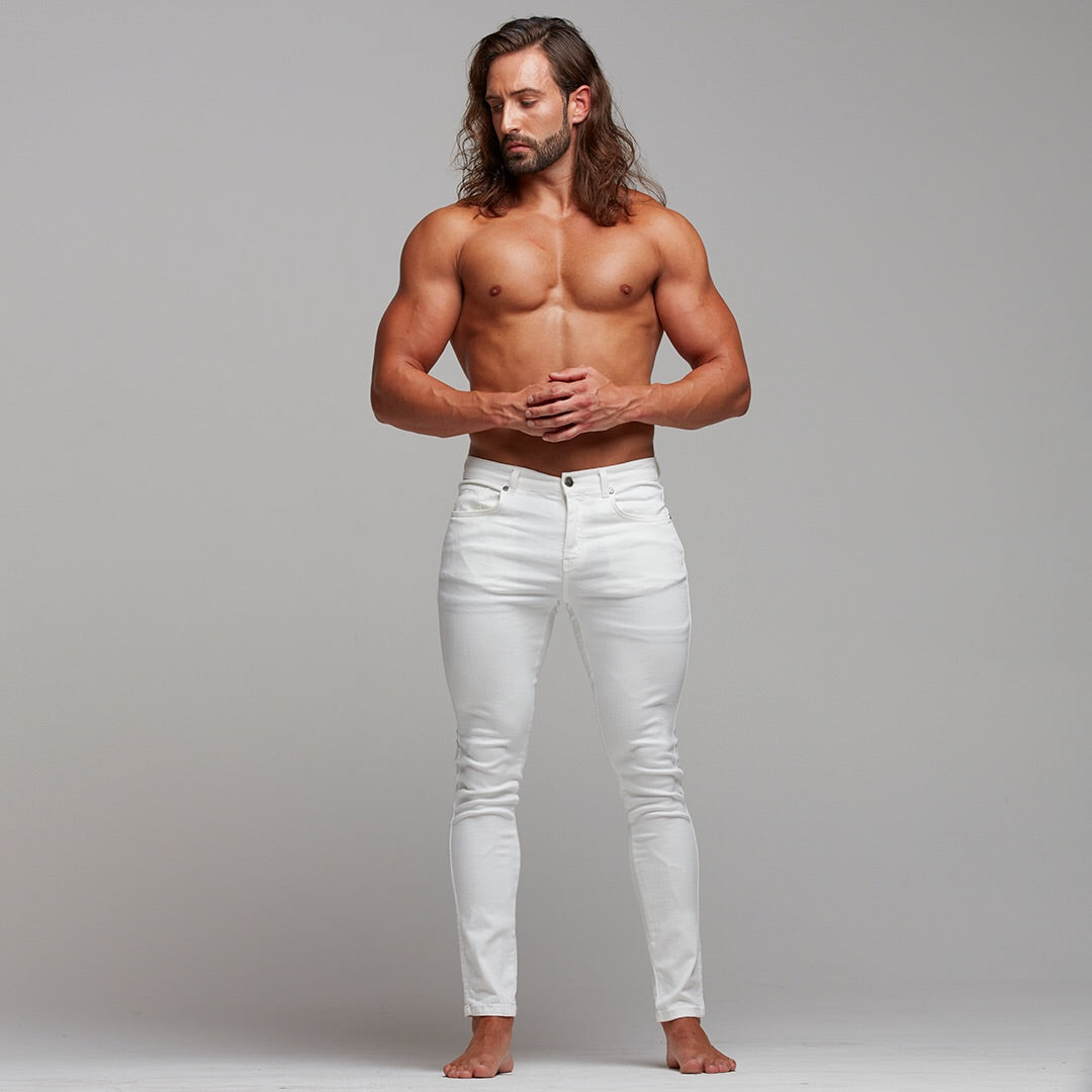 Ultra Stretch White Jeans - FSH259
