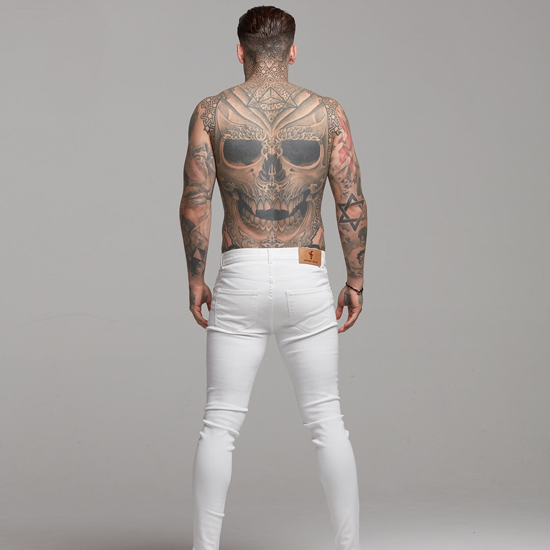 Ultra Stretch White Jeans - FSH259