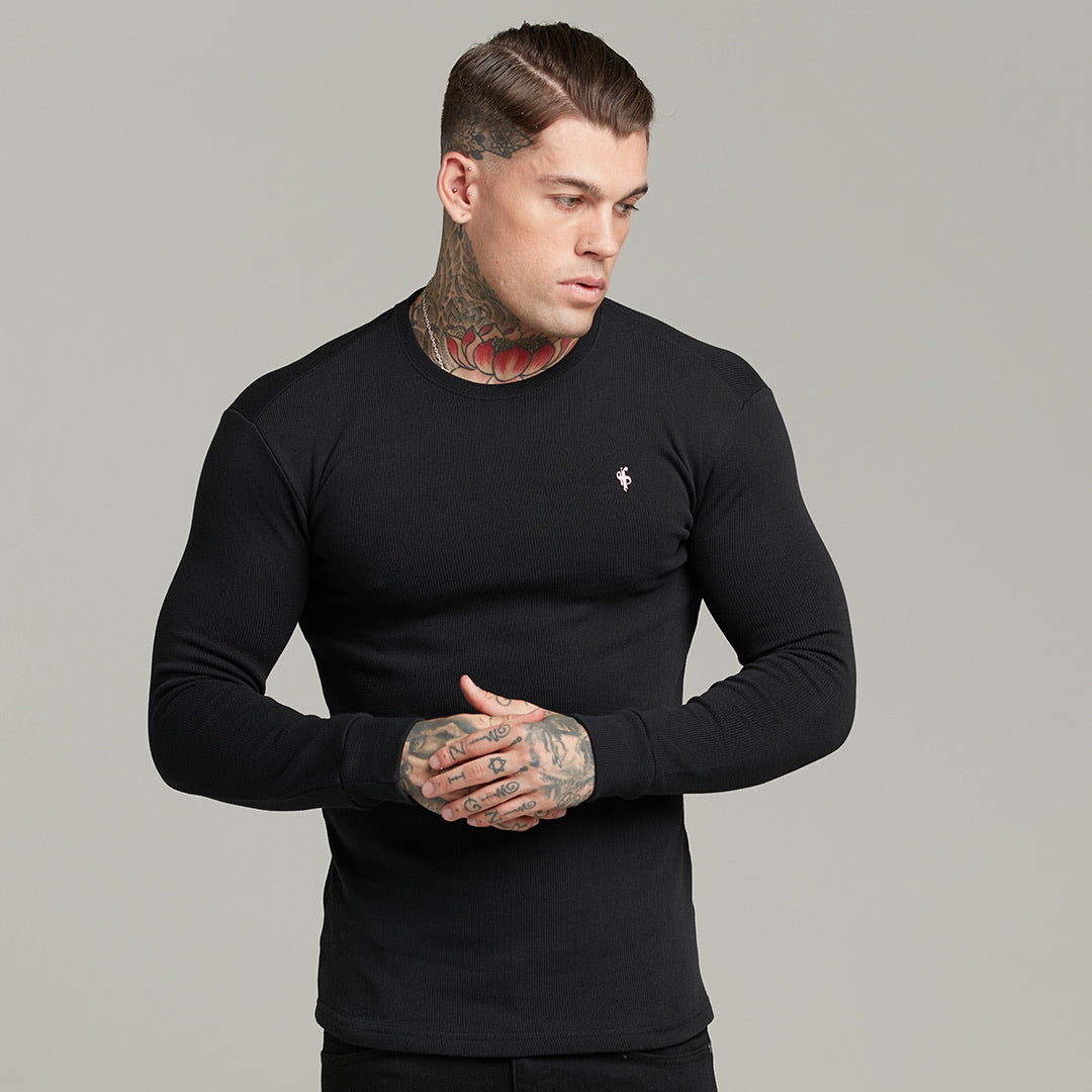 Classic Black Super Slim Jumper - FSH409
