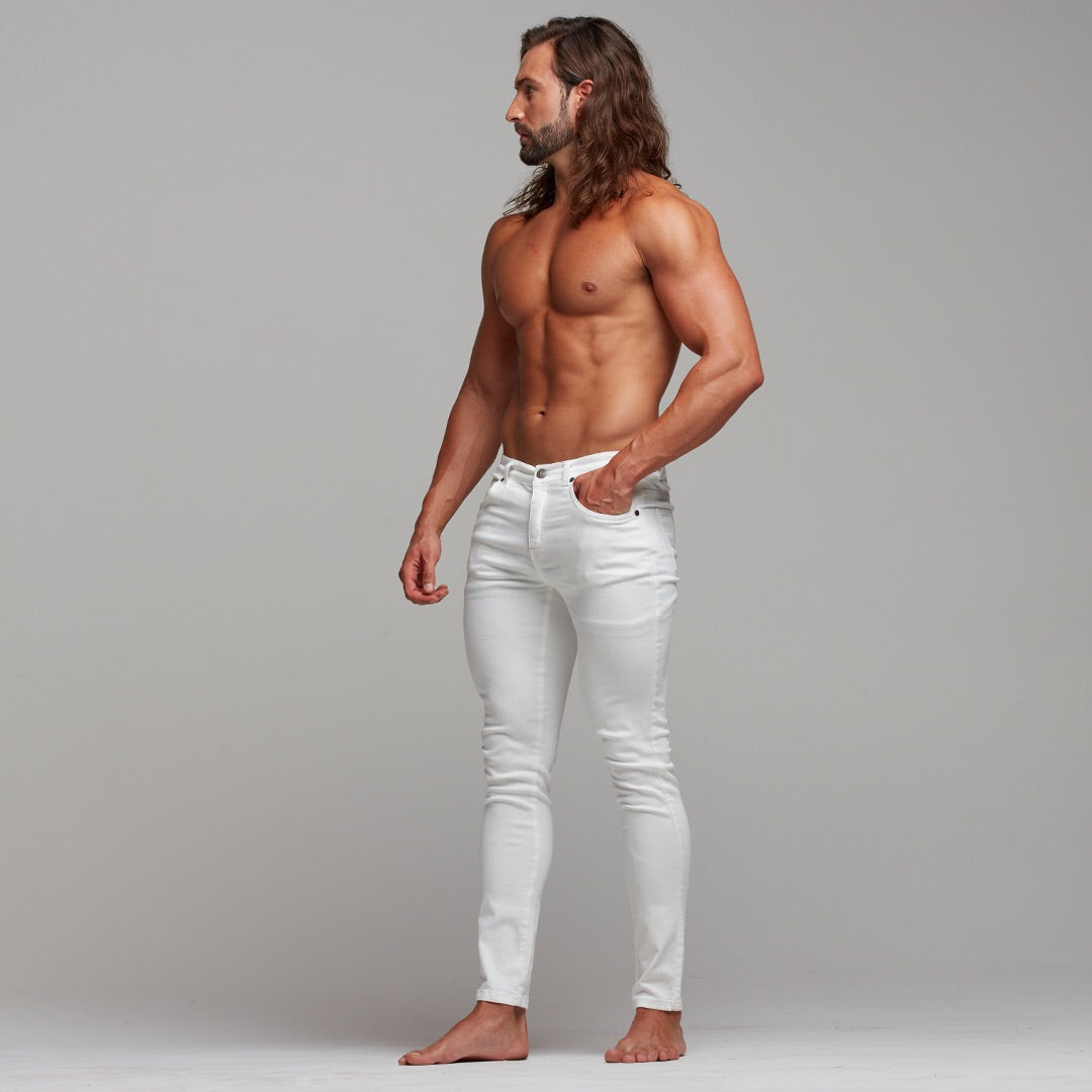 Ultra Stretch White Jeans - FSH259