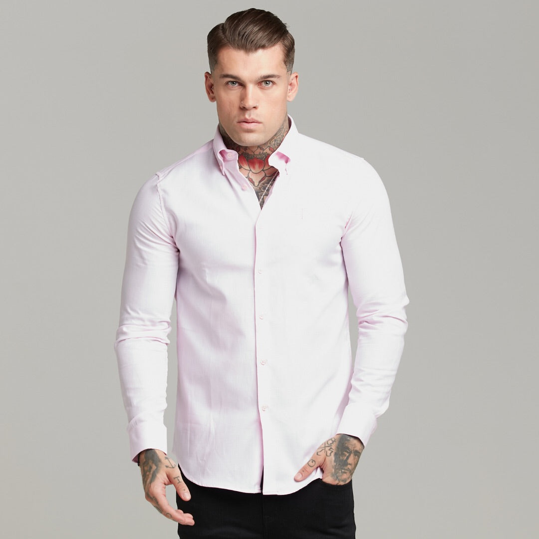 Classic Pink Royal Oxford Luxe Button Down - FS609