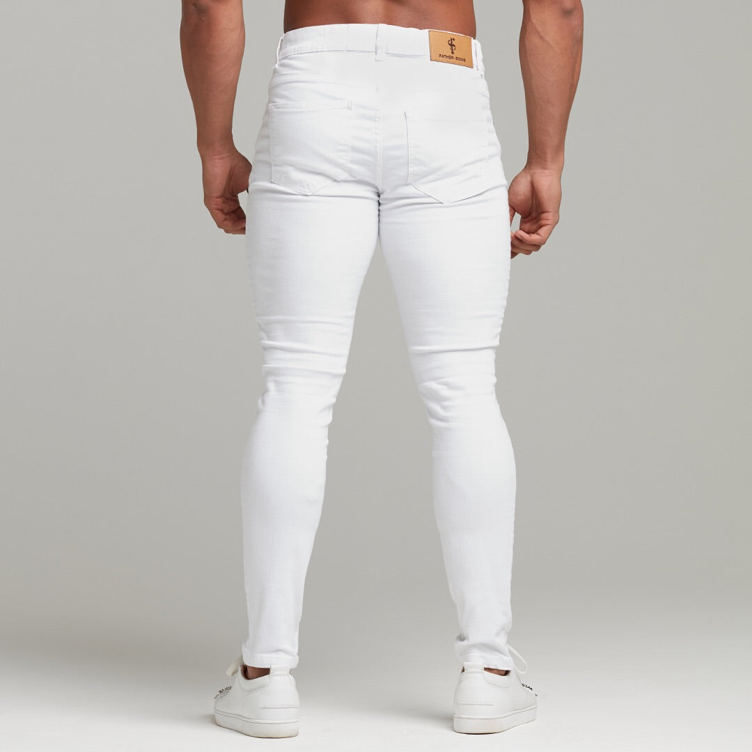 Ultra Stretch White Jeans - FSH259