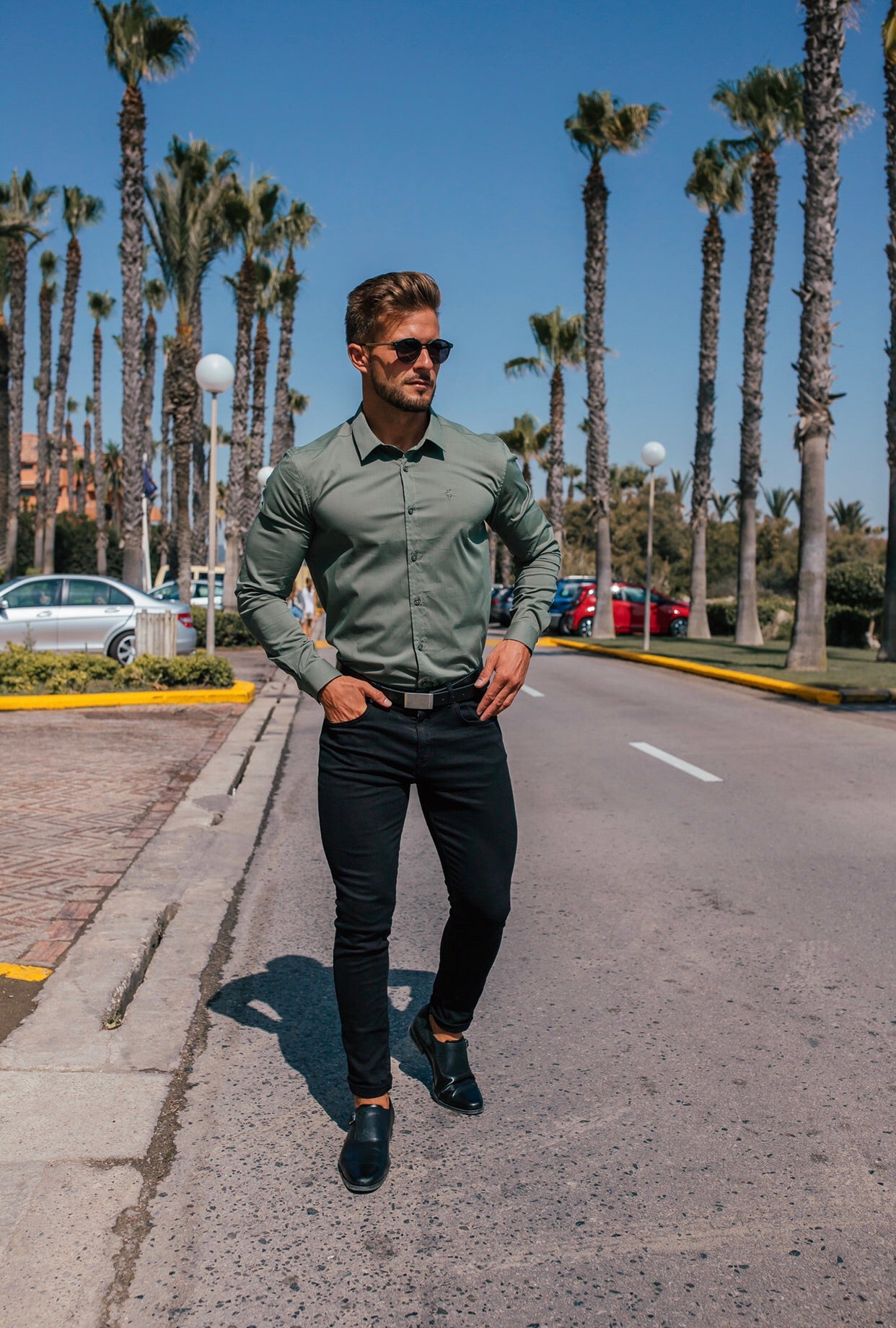 Super Slim Stretch Classic Khaki - FS233