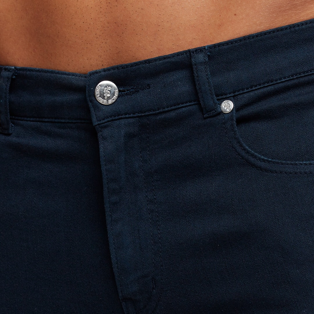 Slim Ultra Stretch Navy Ripped Jeans - FSH285