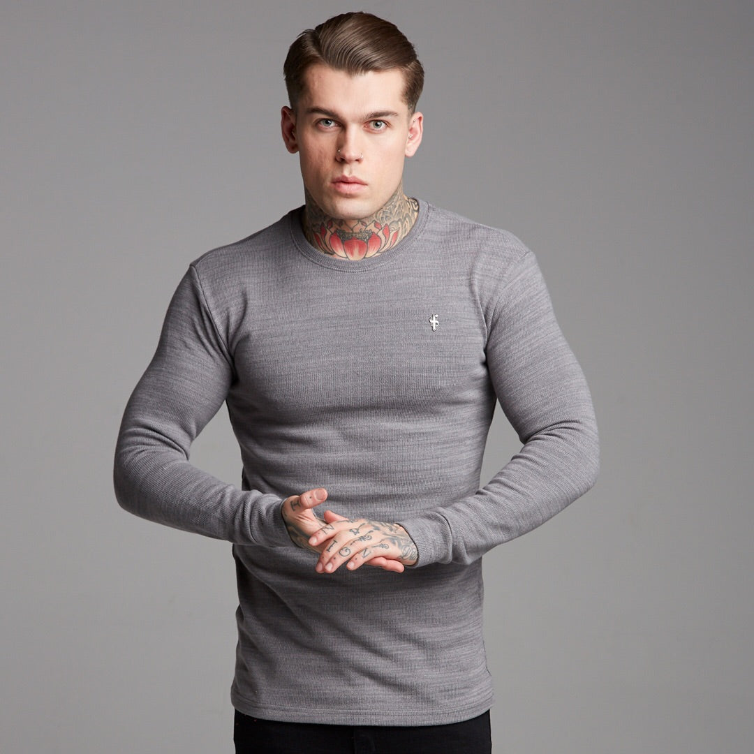 Classic Grey Super Slim Jumper - FSH230