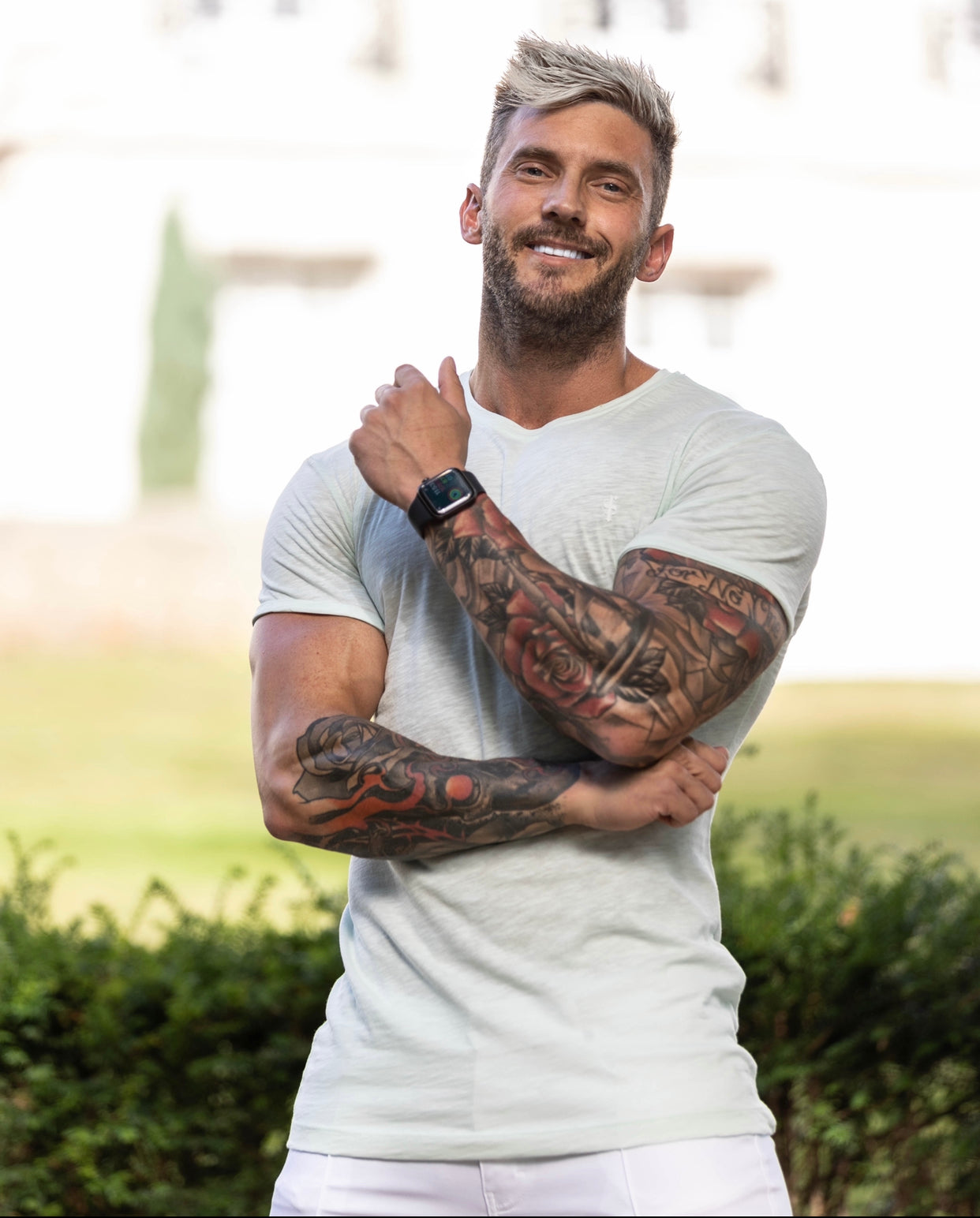 Mint Slub Crew Short Sleeve - FSH687