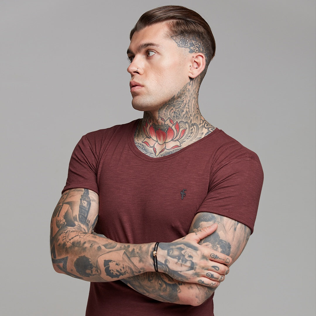 Burgundy Slub Crew - FSH056