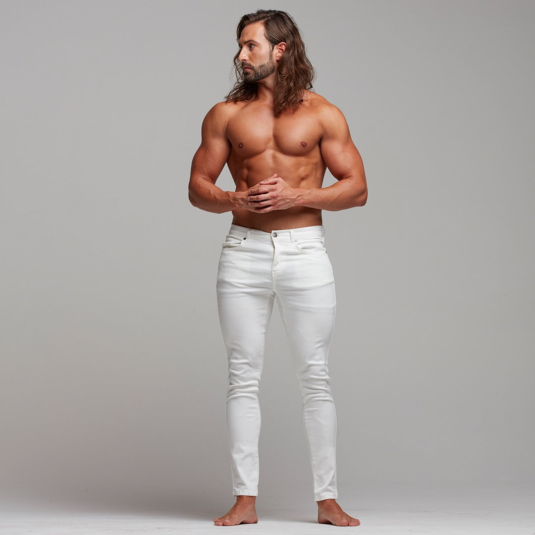 Ultra Stretch White Jeans - FSH259