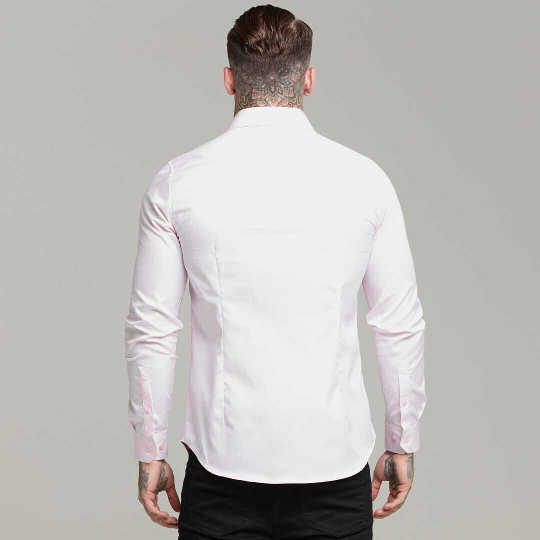 Classic Pink Twill Cutaway Collar - FS600