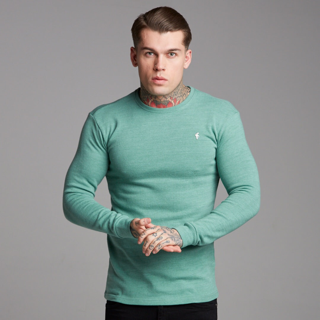 Classic Green Super Slim Jumper - FSH233