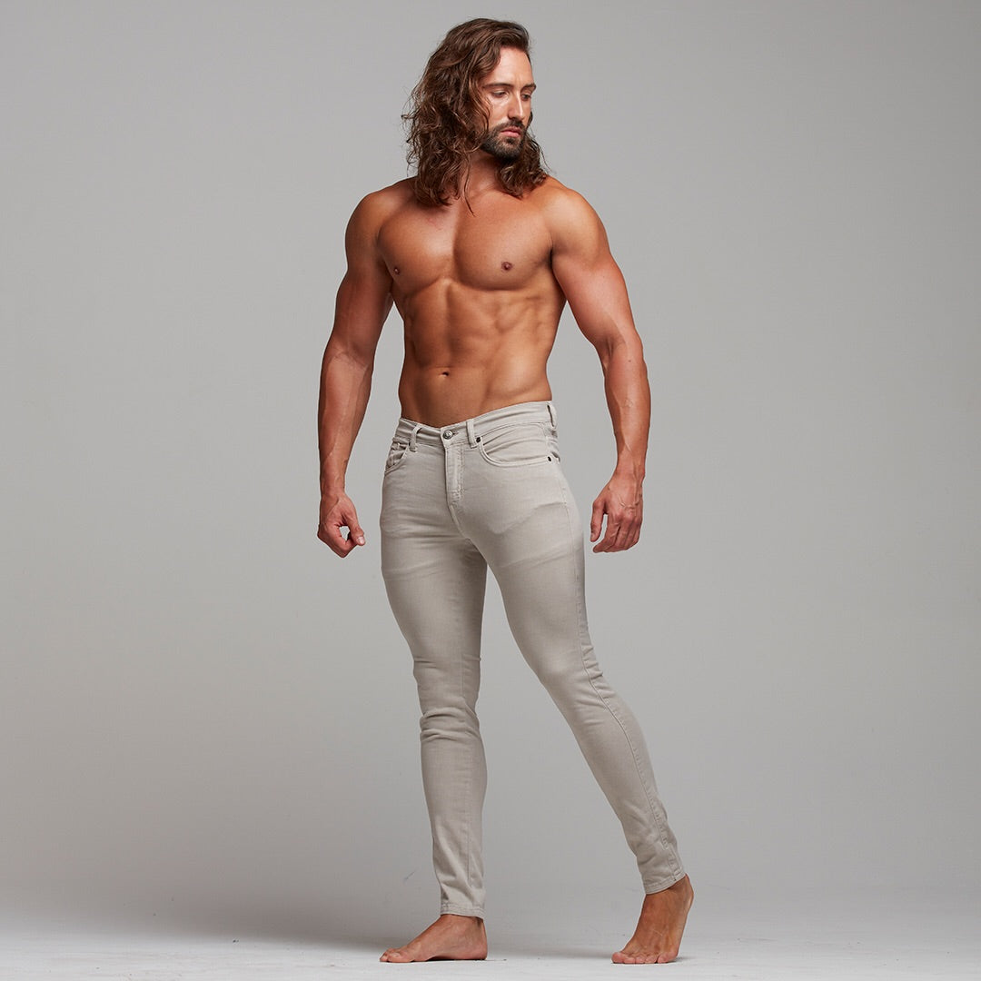 Ultra Stretch Beige Jeans - FSH272