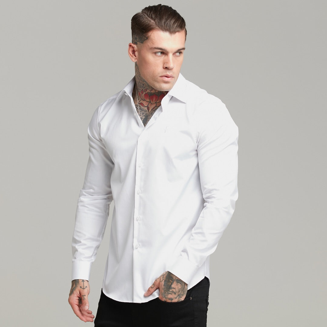 Classic White Twill Cutaway Collar - FS599