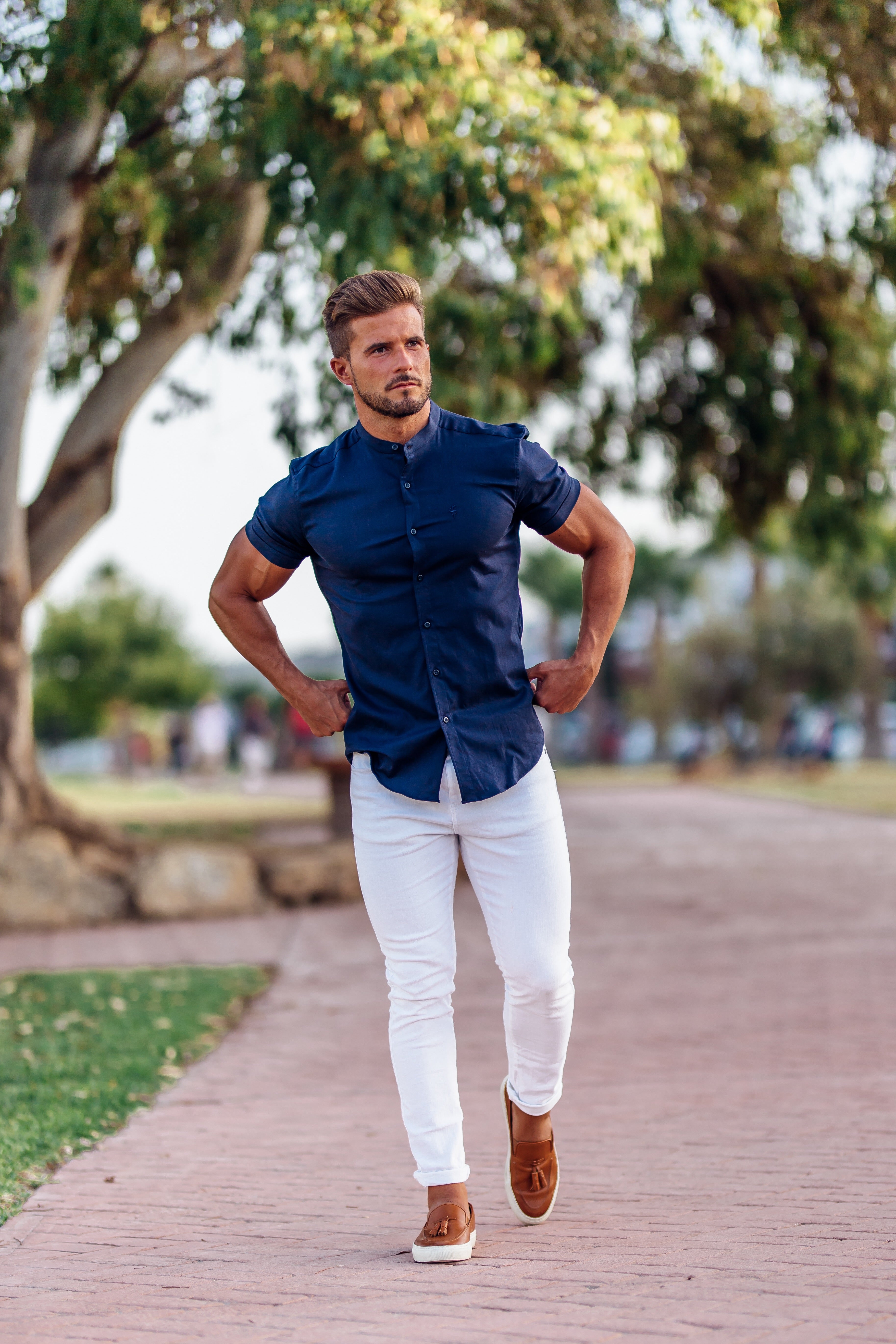 Ultra Stretch White Jeans - FSH259