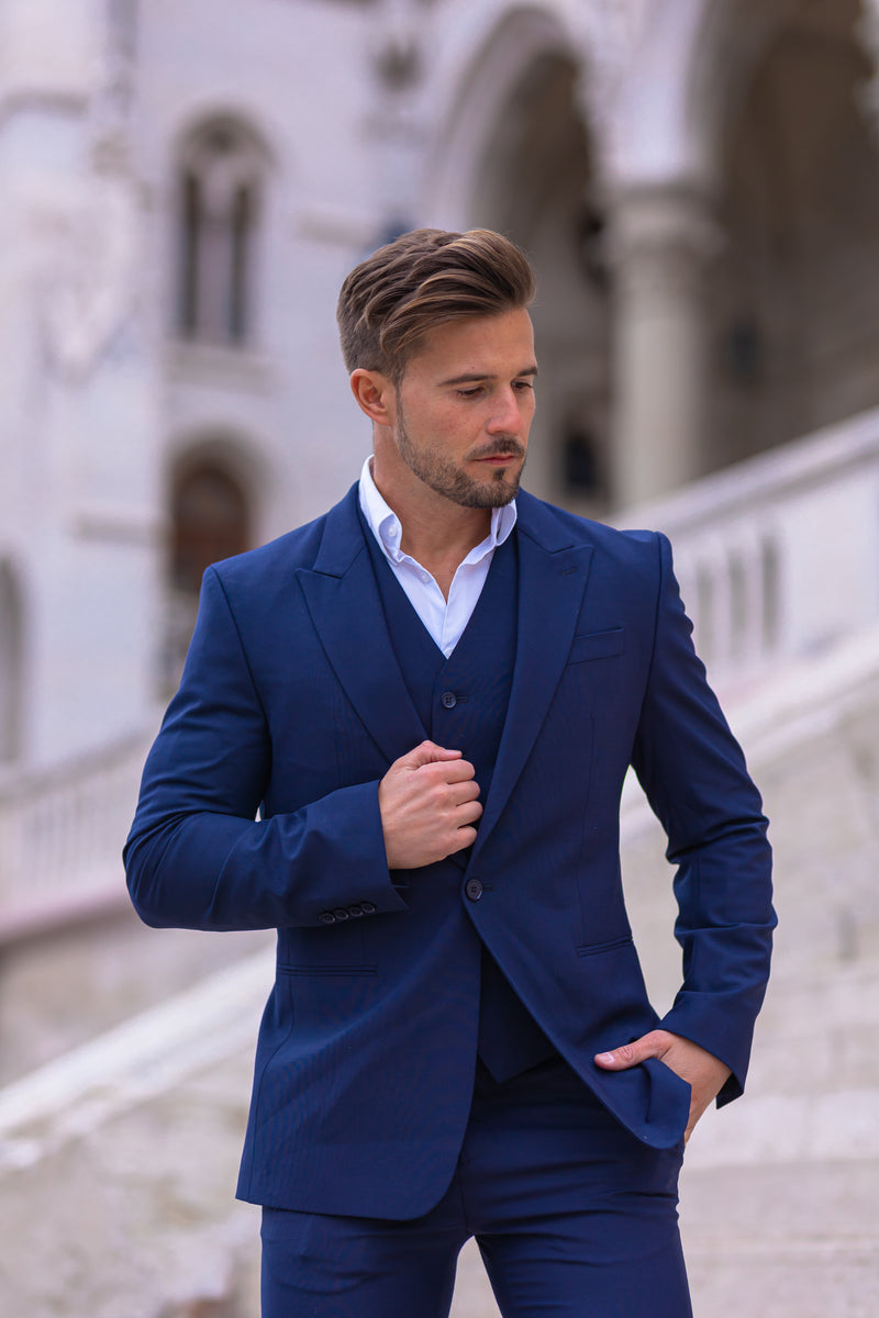 Men's 3 Piece Suit Slim Fit Suits One Button Blazer Algeria
