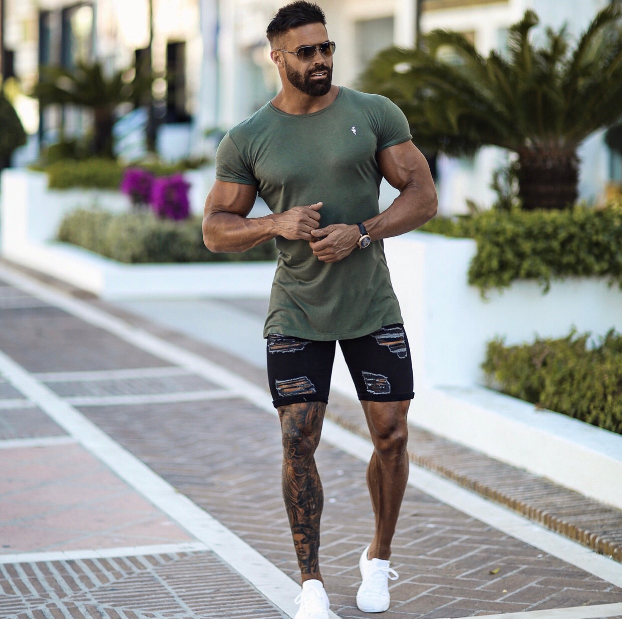 Khaki Bamboo Crew - FSH223