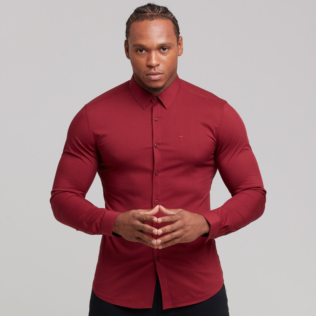 Super Slim Stretch Classic Oxblood Red - FS141