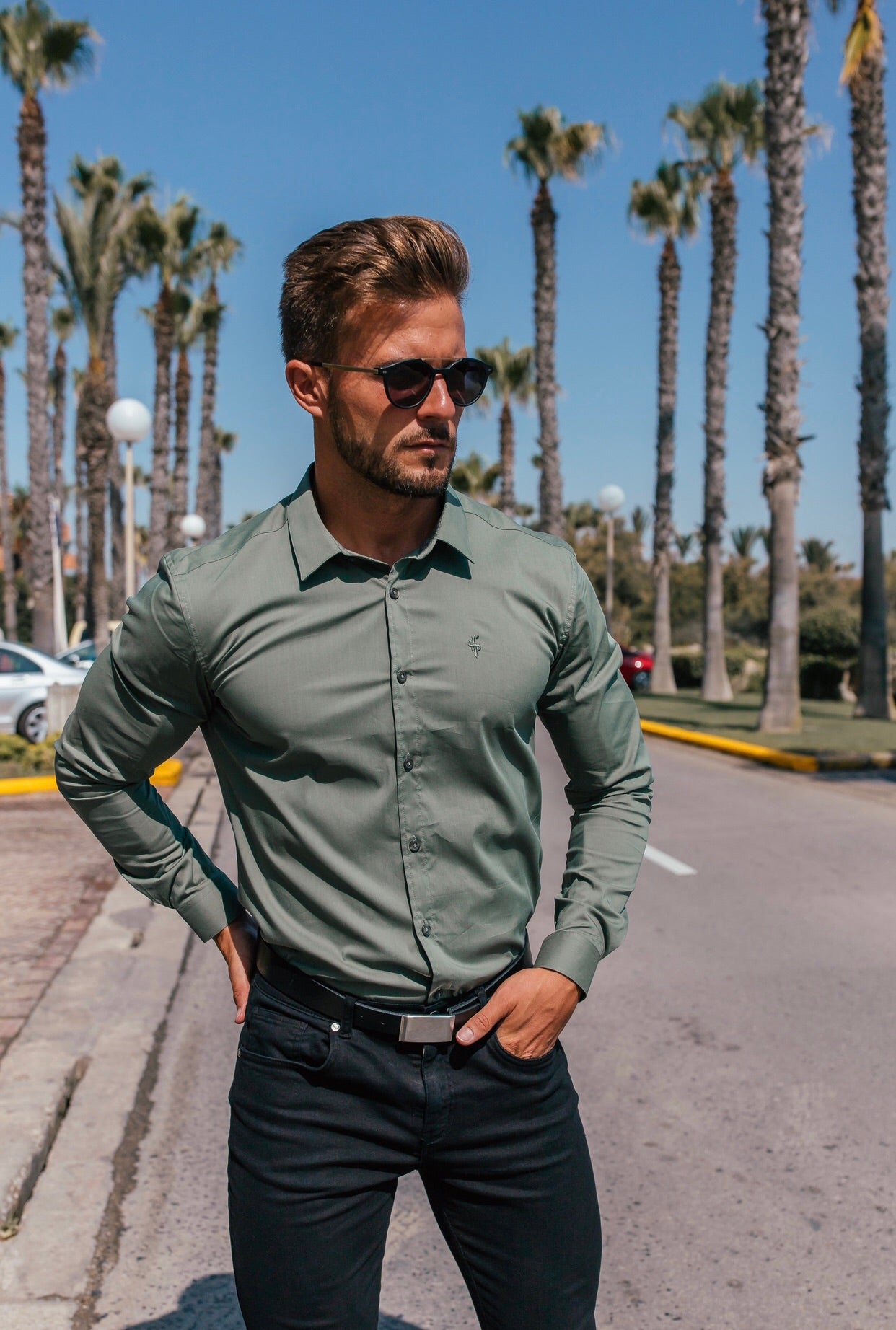 Super Slim Stretch Classic Khaki - FS233