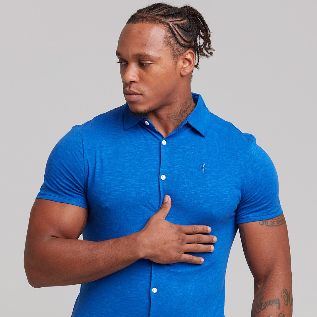 Royal Blue Jersey Short Sleeve - FSH013 (LAST CHANCE)
